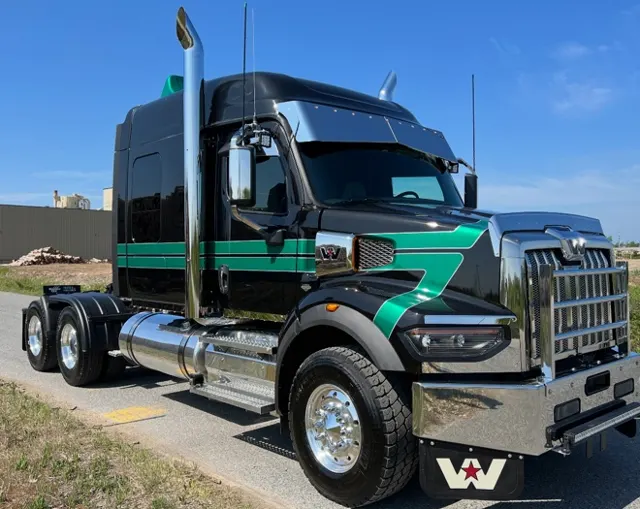 Western Star 5700XE tri-drive tractor
